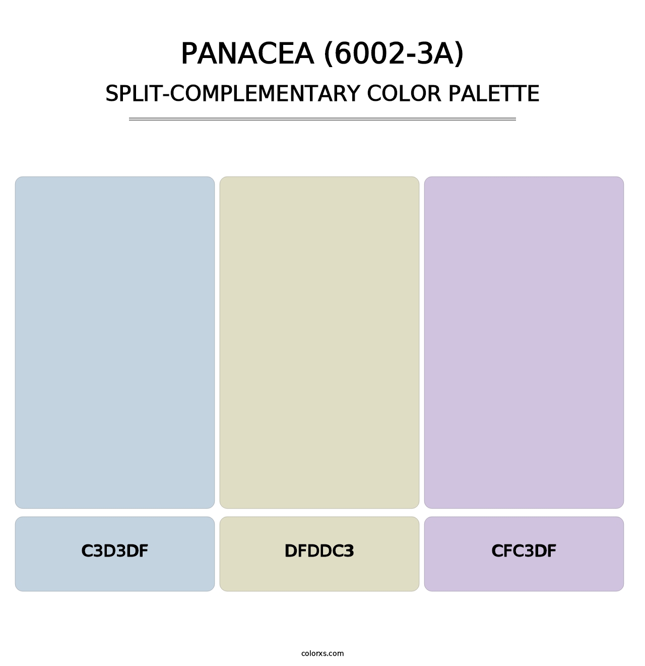 Panacea (6002-3A) - Split-Complementary Color Palette