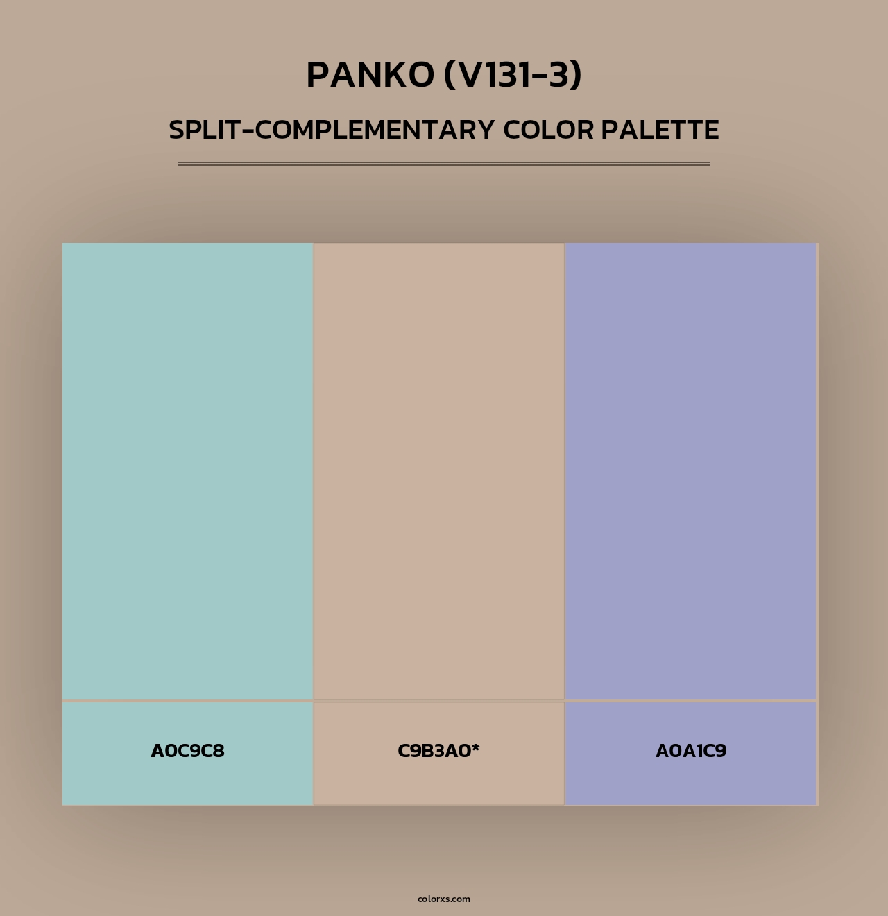 Panko (V131-3) - Split-Complementary Color Palette