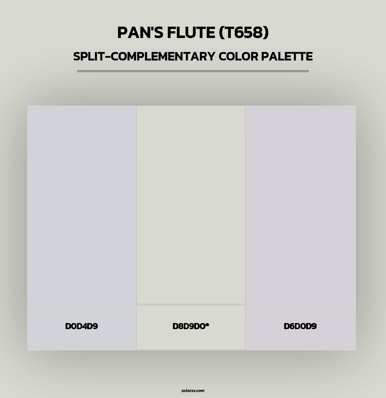 Pan's Flute (T658) - Split-Complementary Color Palette