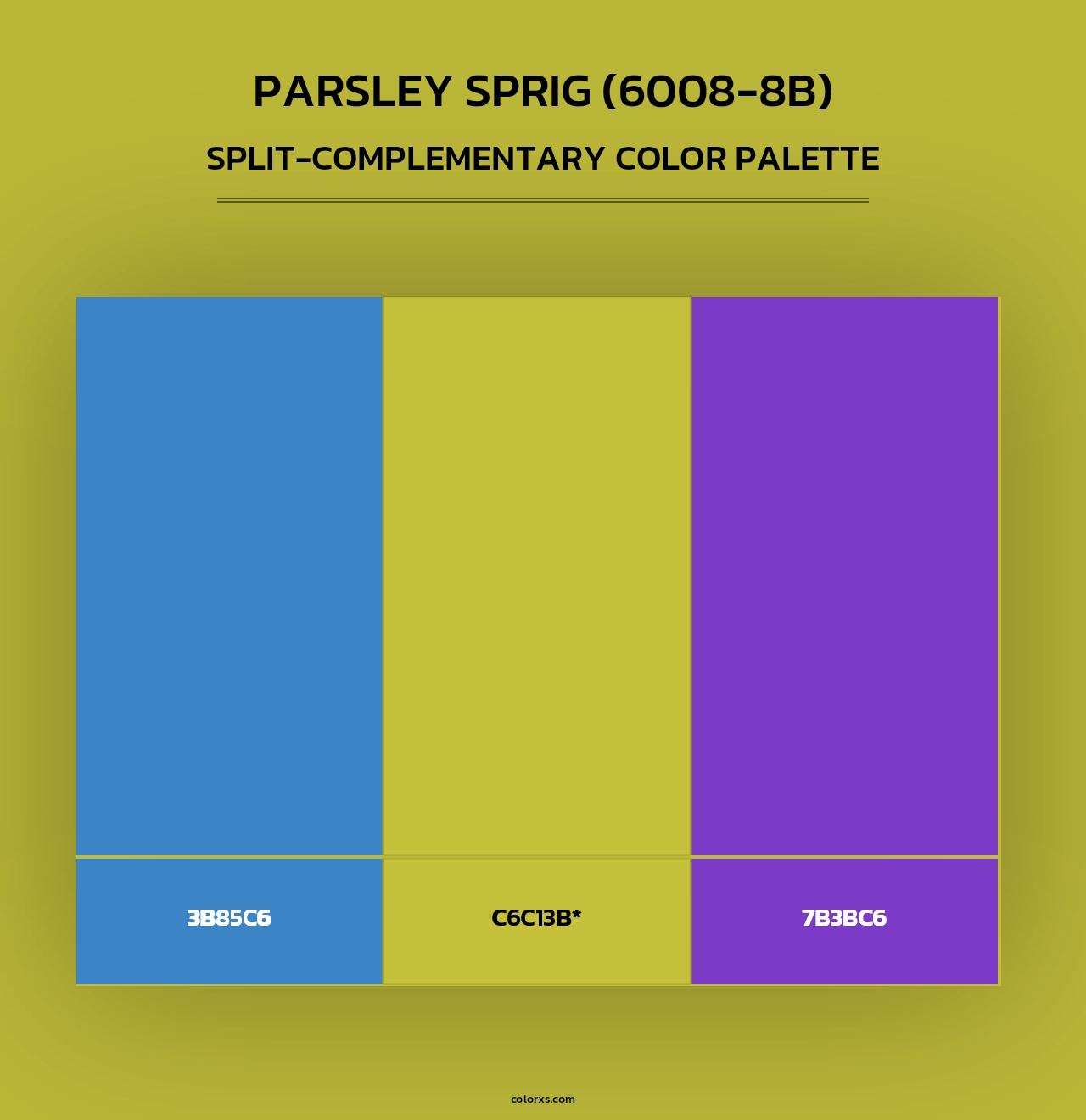 Parsley Sprig (6008-8B) - Split-Complementary Color Palette