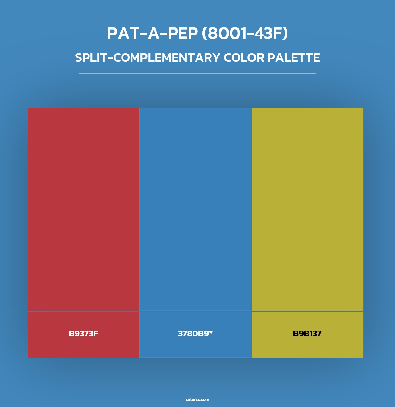 Pat-a-Pep (8001-43F) - Split-Complementary Color Palette