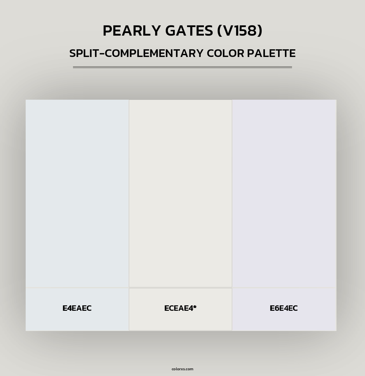 Pearly Gates (V158) - Split-Complementary Color Palette