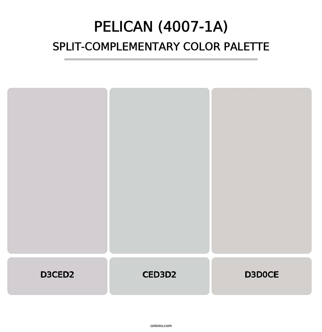 Pelican (4007-1A) - Split-Complementary Color Palette