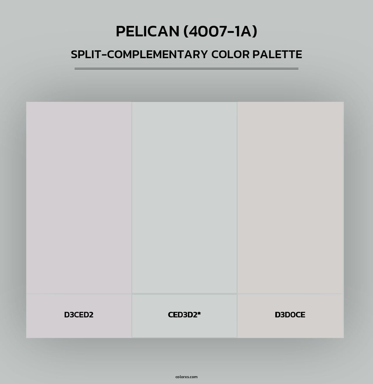 Pelican (4007-1A) - Split-Complementary Color Palette