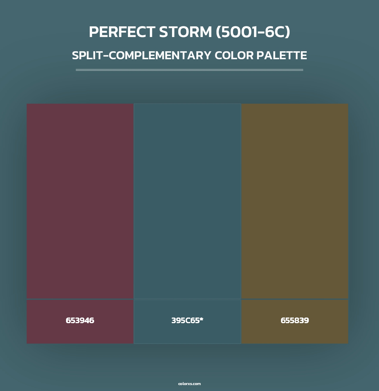 Perfect Storm (5001-6C) - Split-Complementary Color Palette
