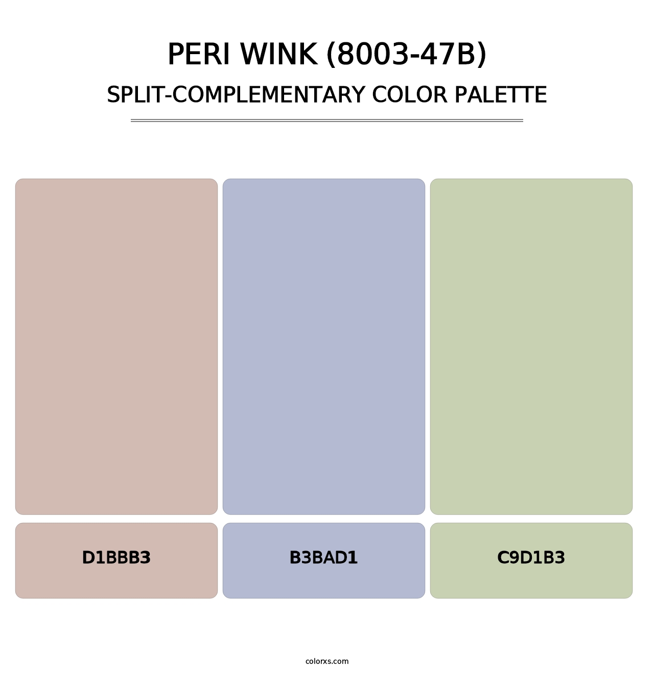 Peri Wink (8003-47B) - Split-Complementary Color Palette