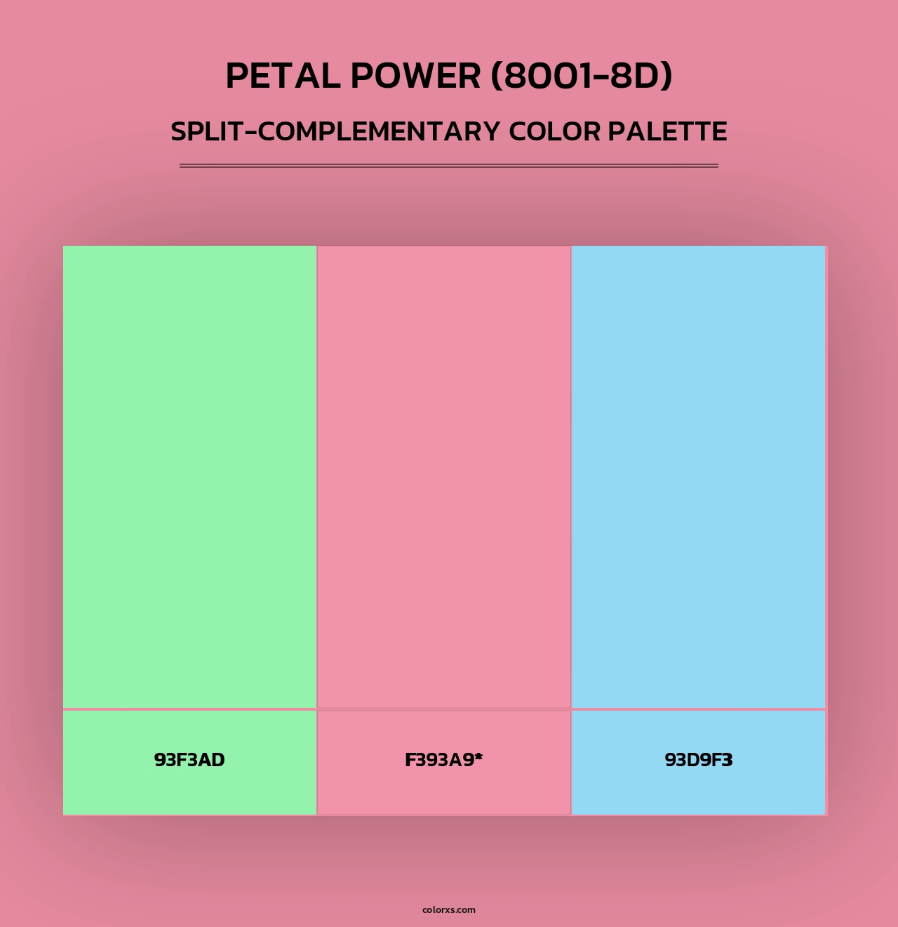 Petal Power (8001-8D) - Split-Complementary Color Palette