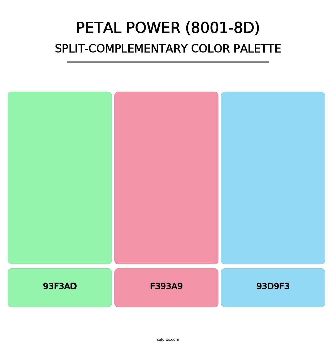 Petal Power (8001-8D) - Split-Complementary Color Palette