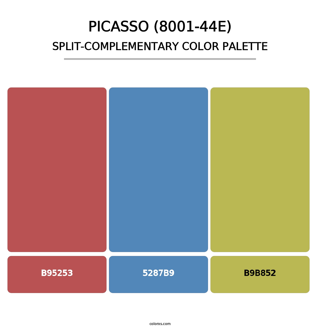 Picasso (8001-44E) - Split-Complementary Color Palette