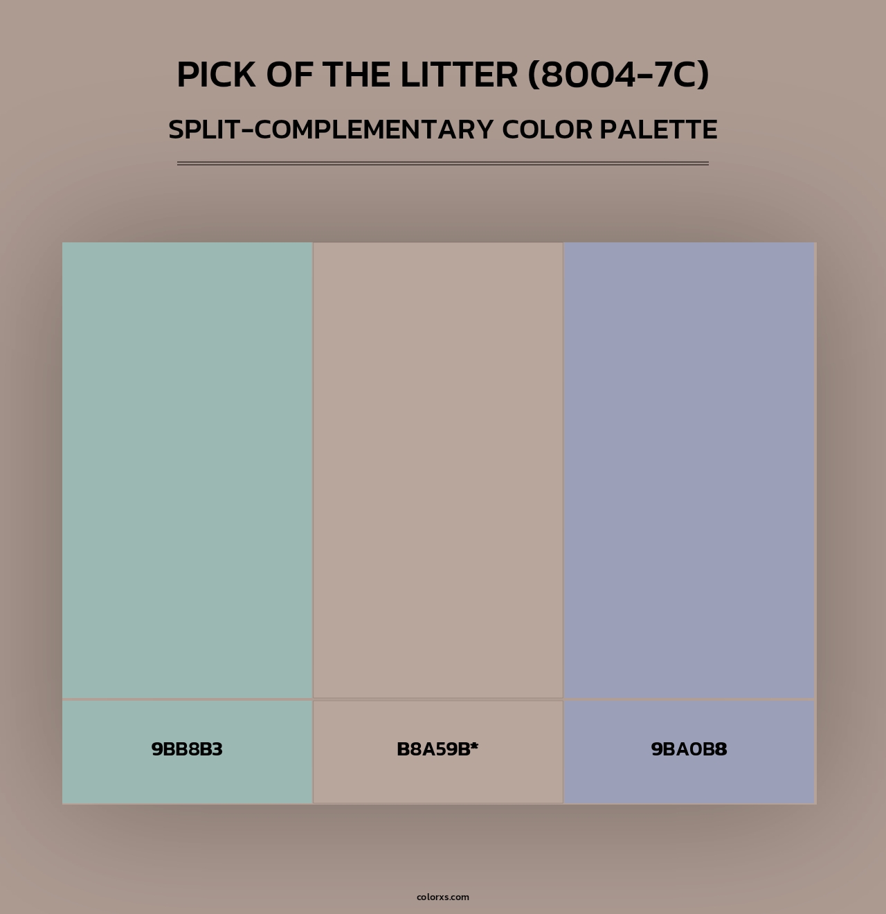 Pick of the Litter (8004-7C) - Split-Complementary Color Palette