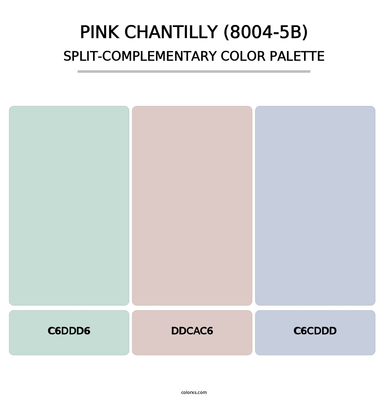 Pink Chantilly (8004-5B) - Split-Complementary Color Palette