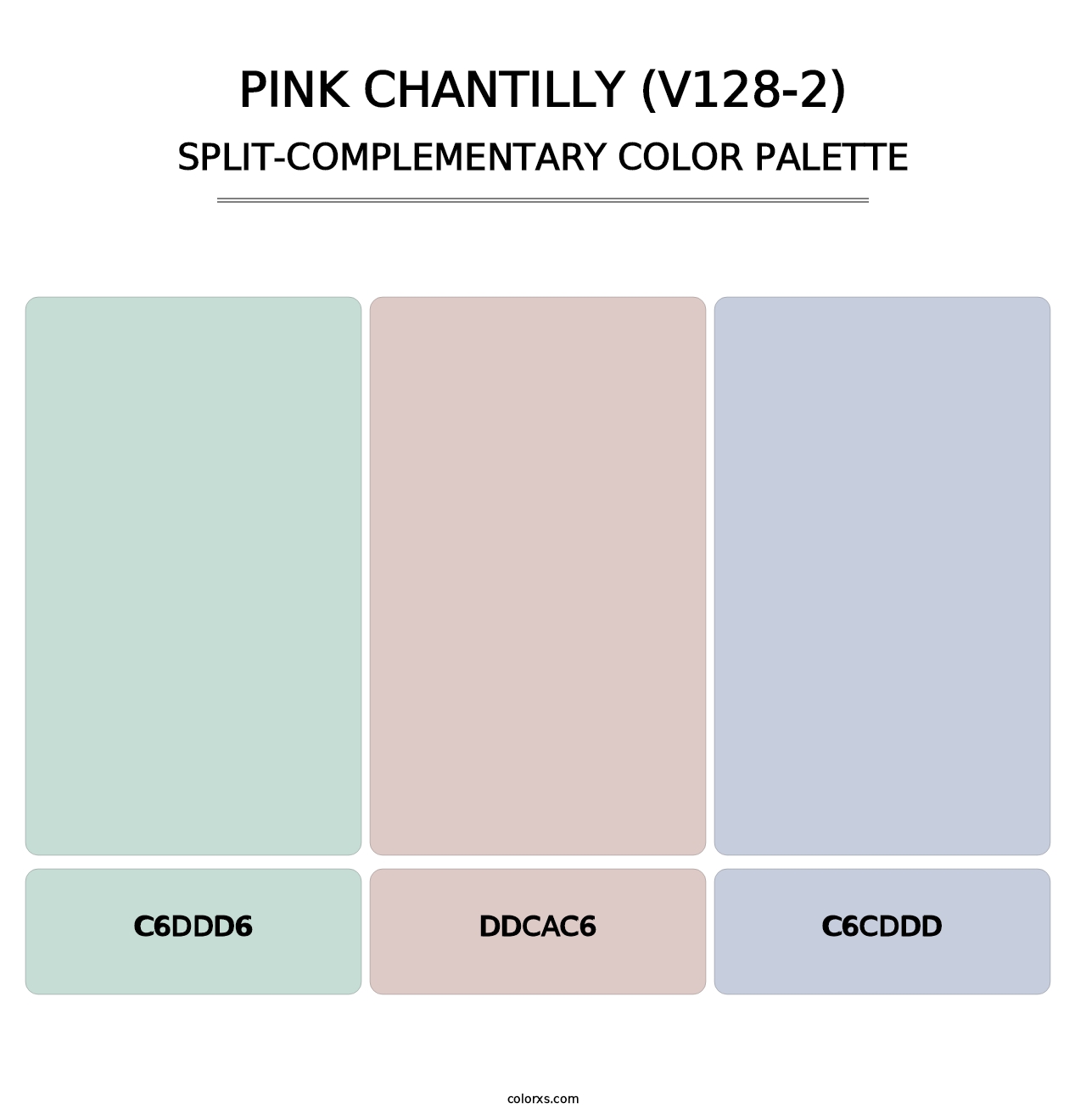 Pink Chantilly (V128-2) - Split-Complementary Color Palette