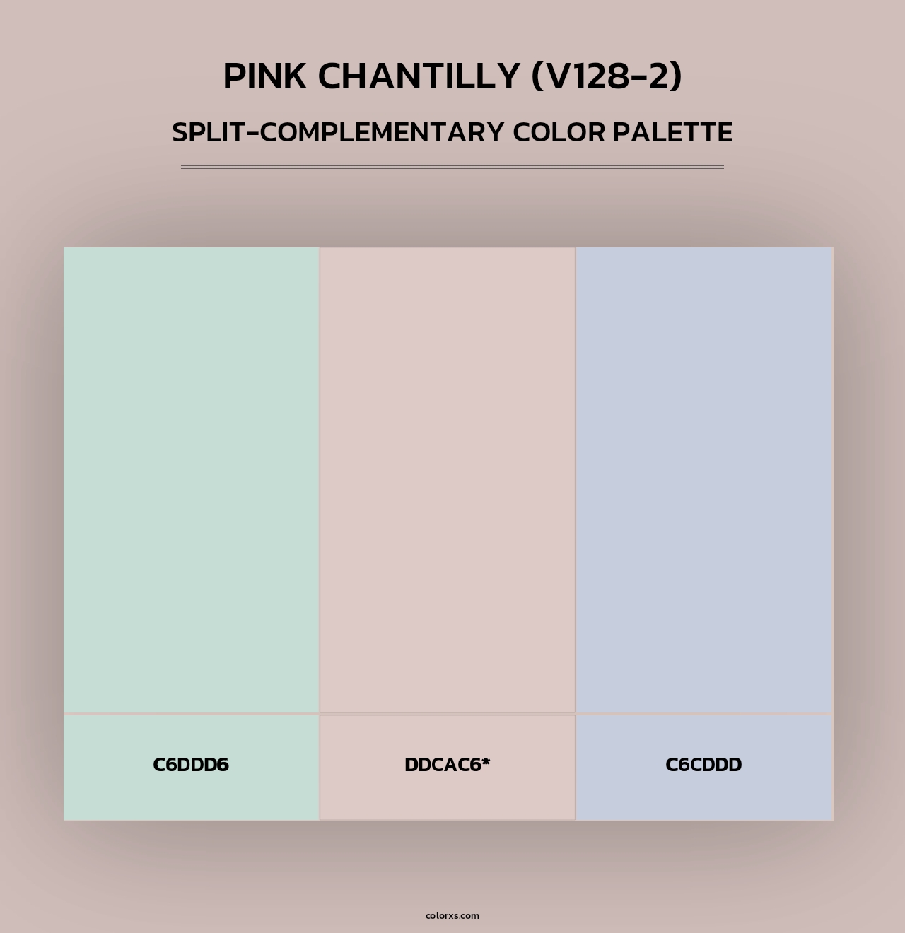 Pink Chantilly (V128-2) - Split-Complementary Color Palette