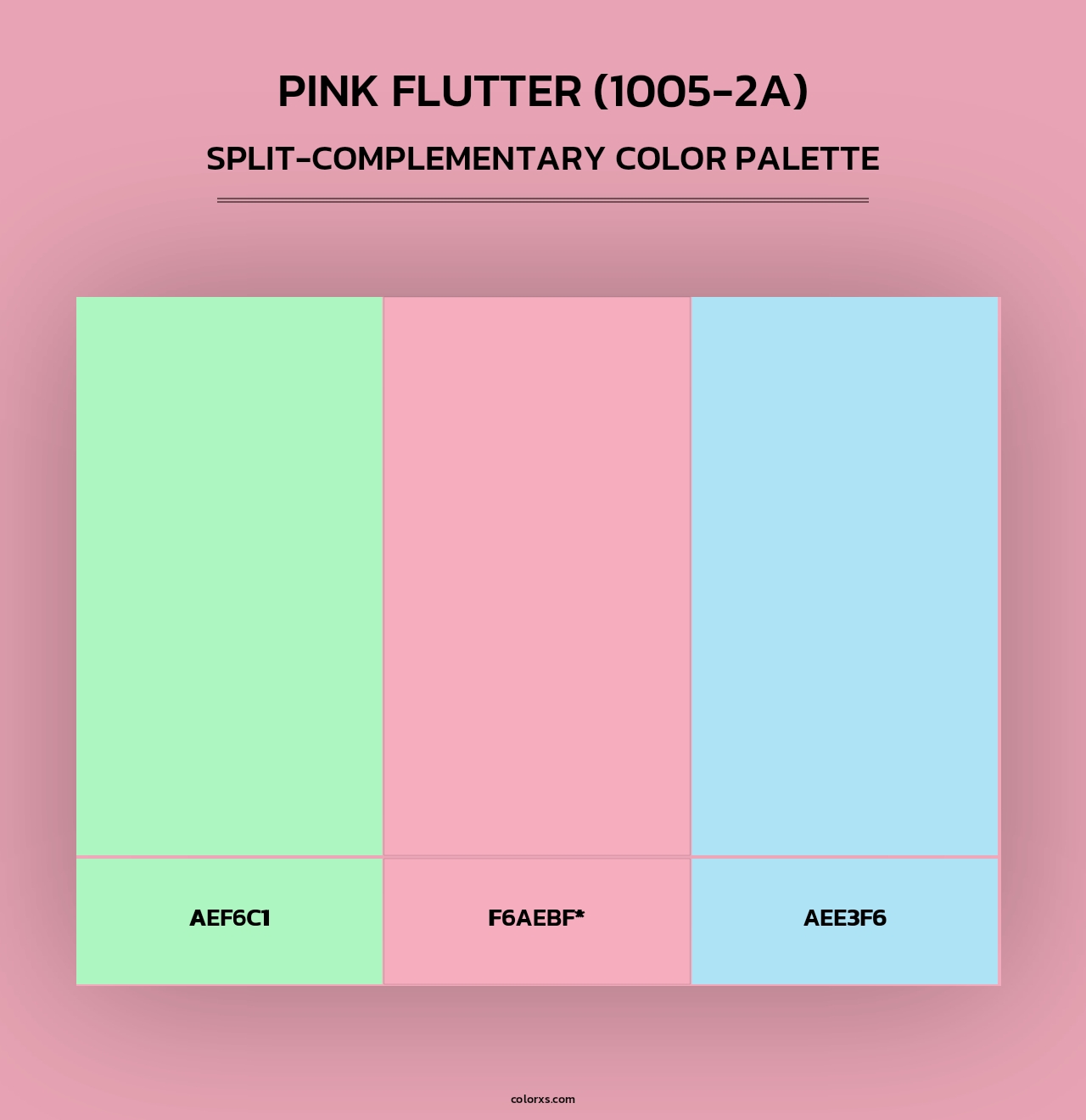 Pink Flutter (1005-2A) - Split-Complementary Color Palette