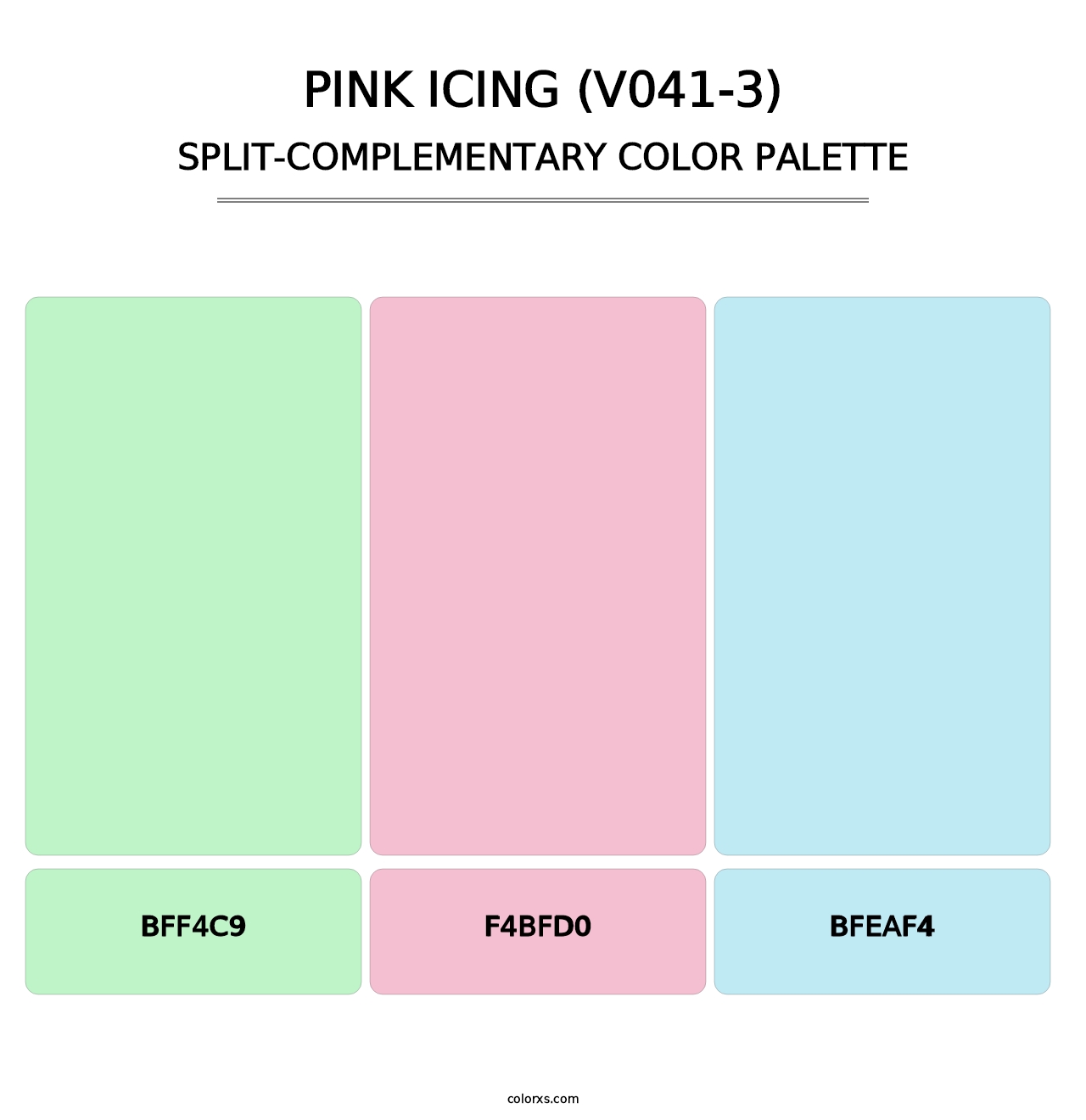Pink Icing (V041-3) - Split-Complementary Color Palette