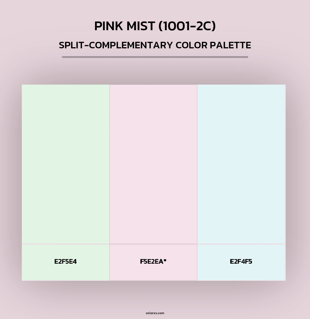 Pink Mist (1001-2C) - Split-Complementary Color Palette