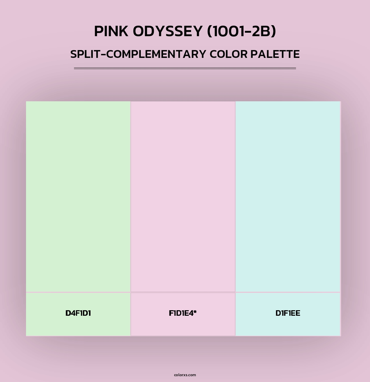 Pink Odyssey (1001-2B) - Split-Complementary Color Palette
