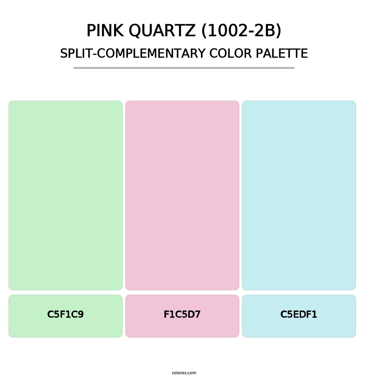 Pink Quartz (1002-2B) - Split-Complementary Color Palette