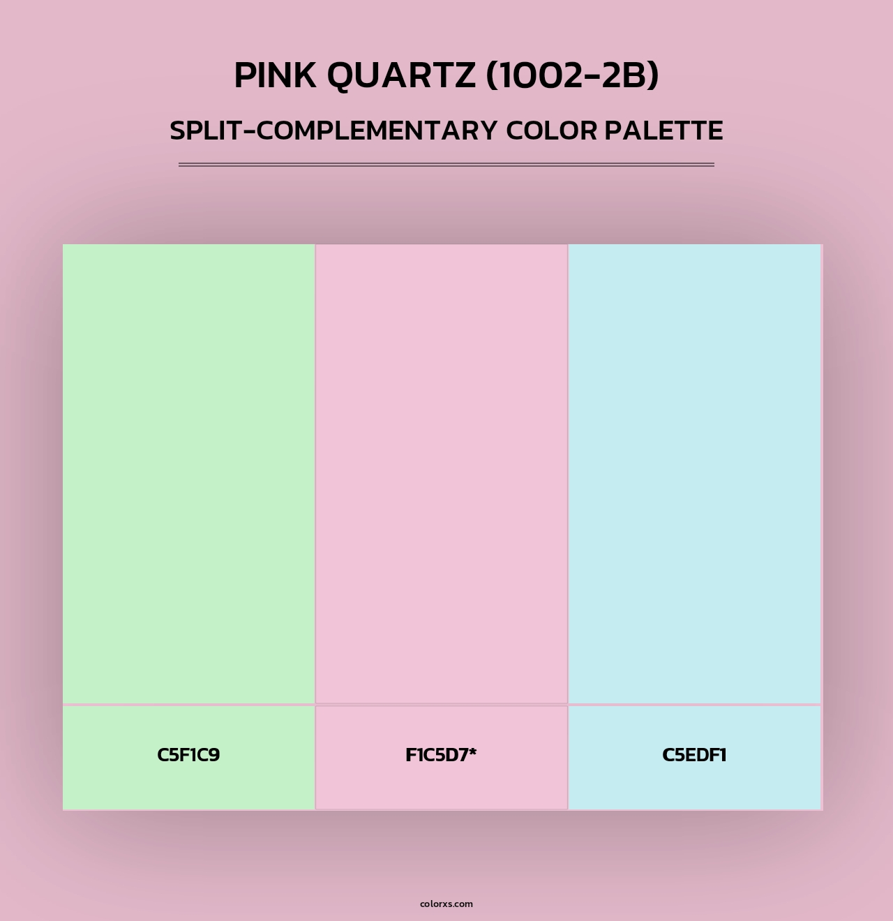 Pink Quartz (1002-2B) - Split-Complementary Color Palette