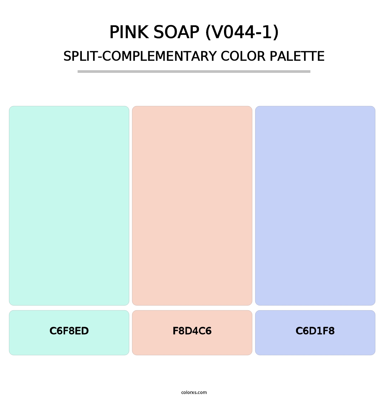 Pink Soap (V044-1) - Split-Complementary Color Palette