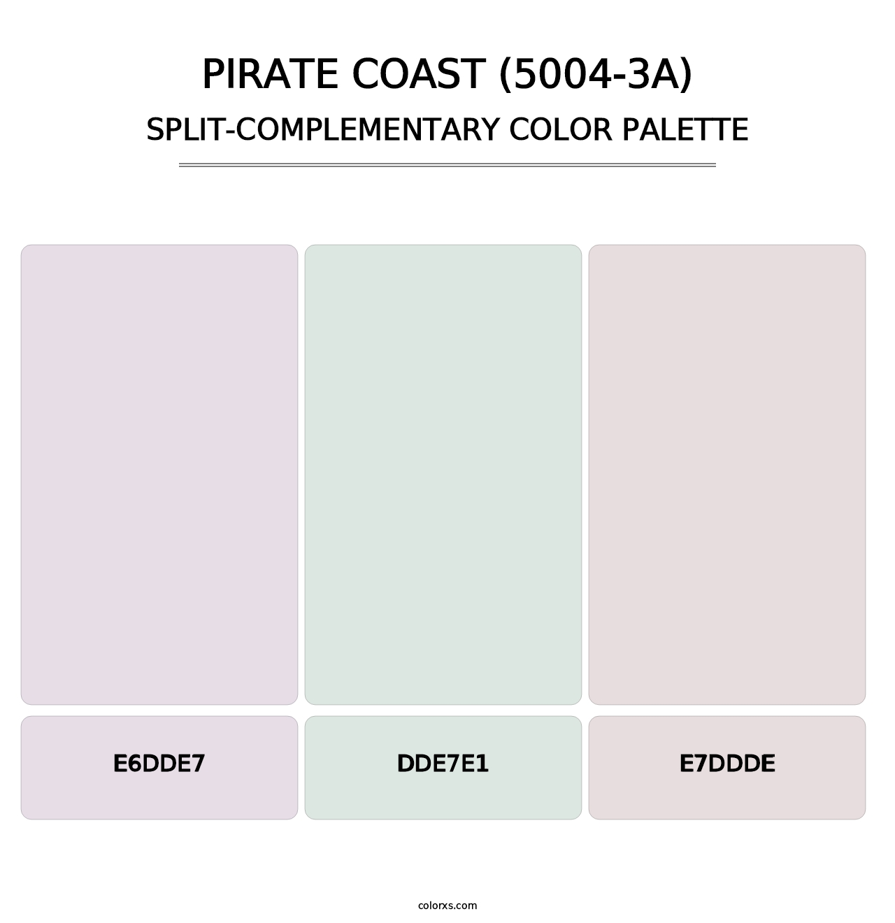 Pirate Coast (5004-3A) - Split-Complementary Color Palette