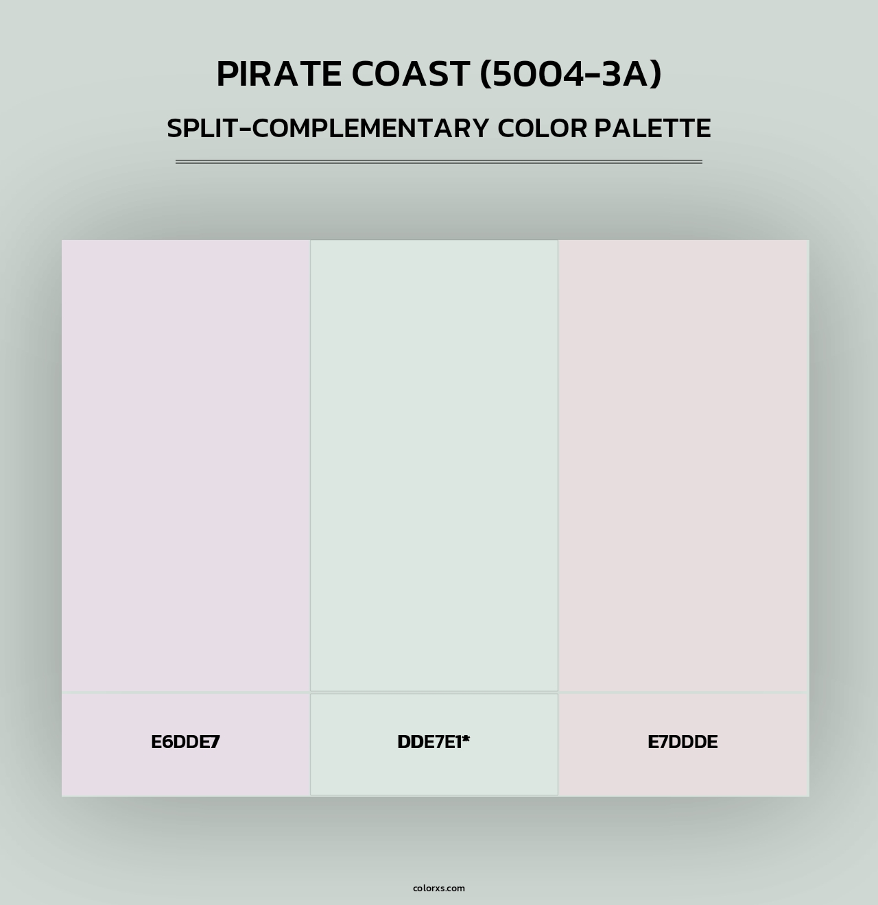 Pirate Coast (5004-3A) - Split-Complementary Color Palette