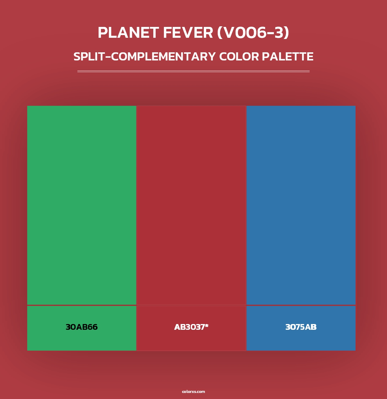 Planet Fever (V006-3) - Split-Complementary Color Palette