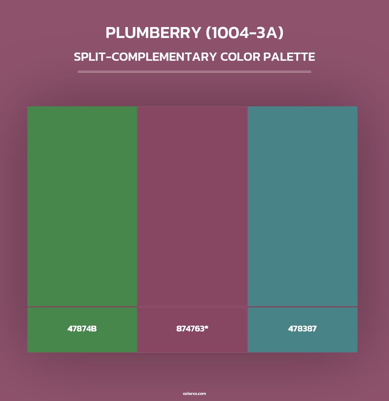 Plumberry (1004-3A) - Split-Complementary Color Palette