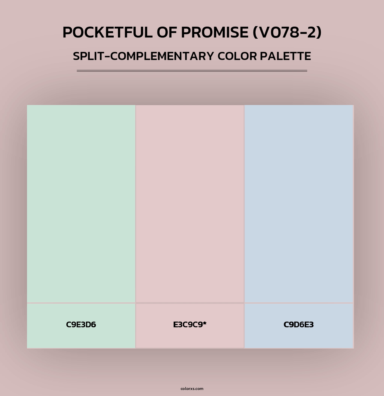 Pocketful of Promise (V078-2) - Split-Complementary Color Palette