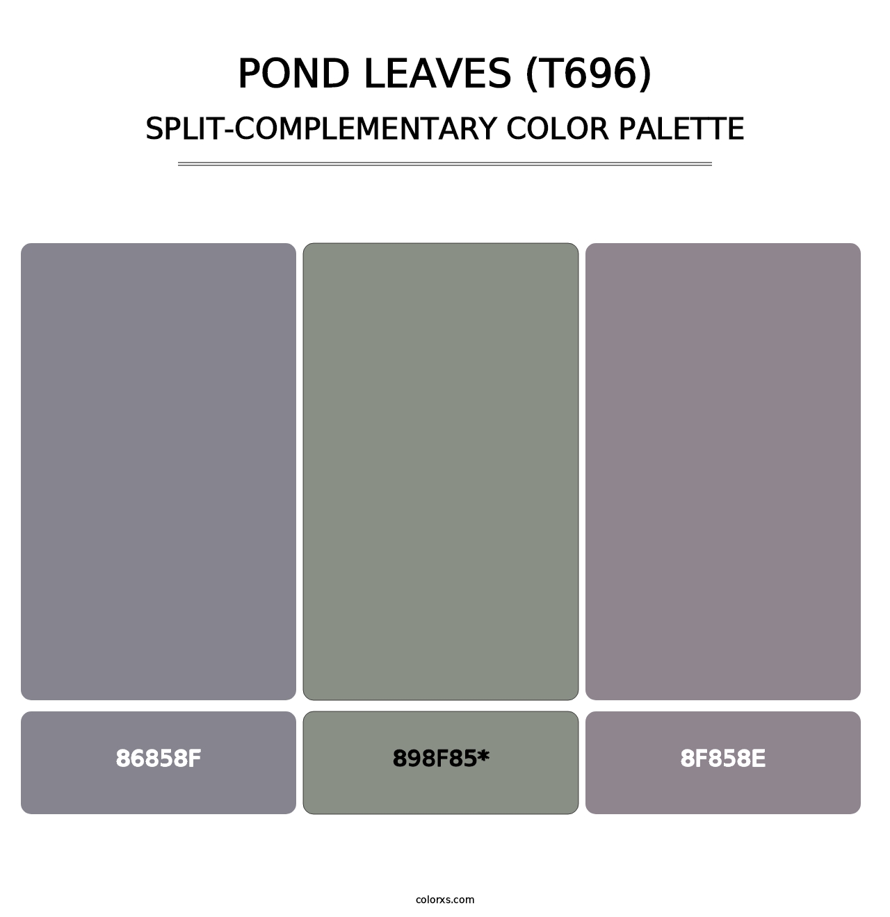 Pond Leaves (T696) - Split-Complementary Color Palette