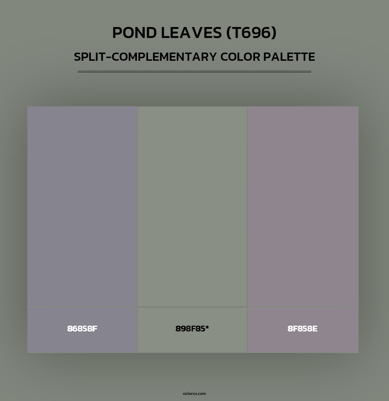 Pond Leaves (T696) - Split-Complementary Color Palette