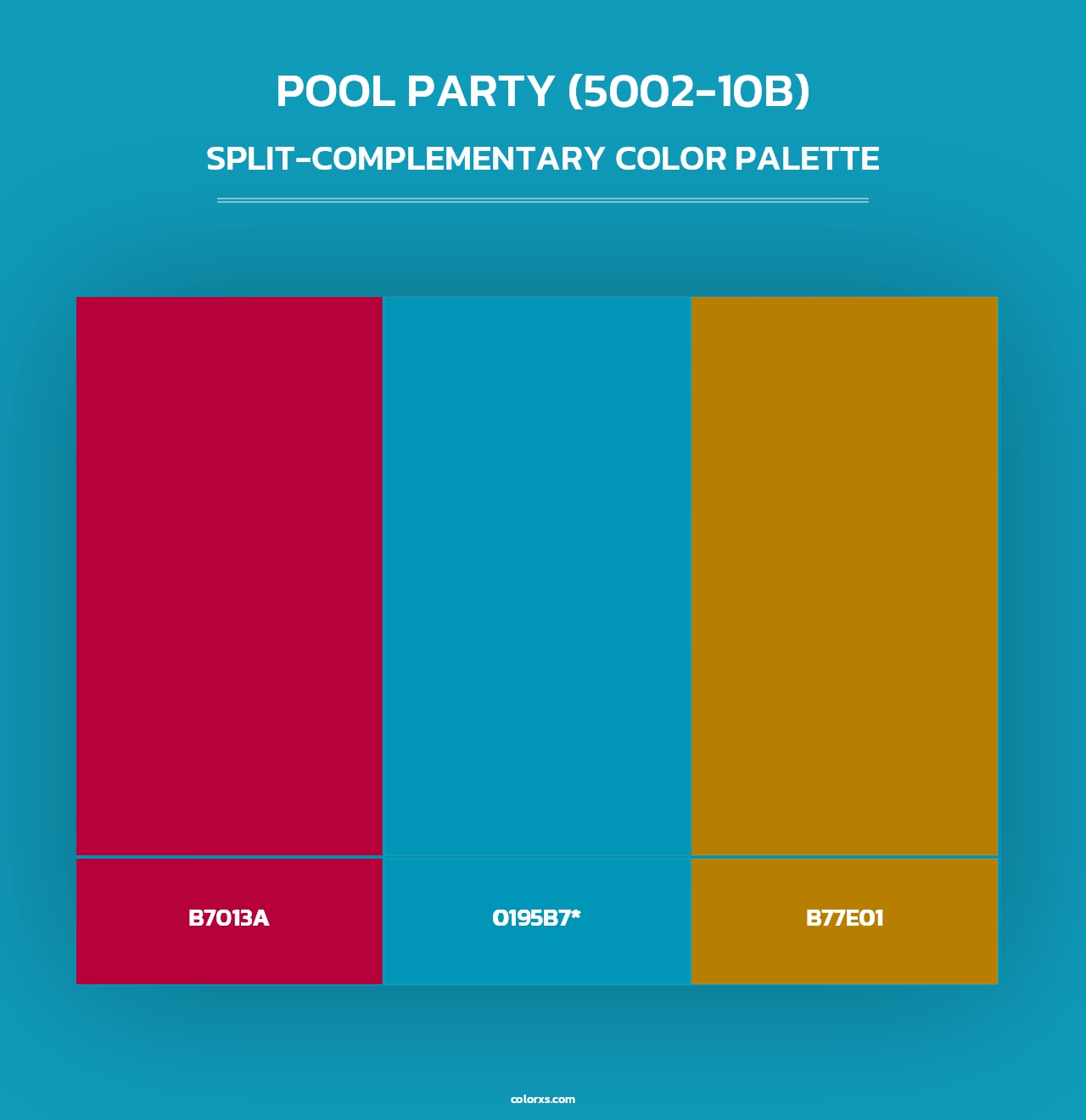 Pool Party (5002-10B) - Split-Complementary Color Palette
