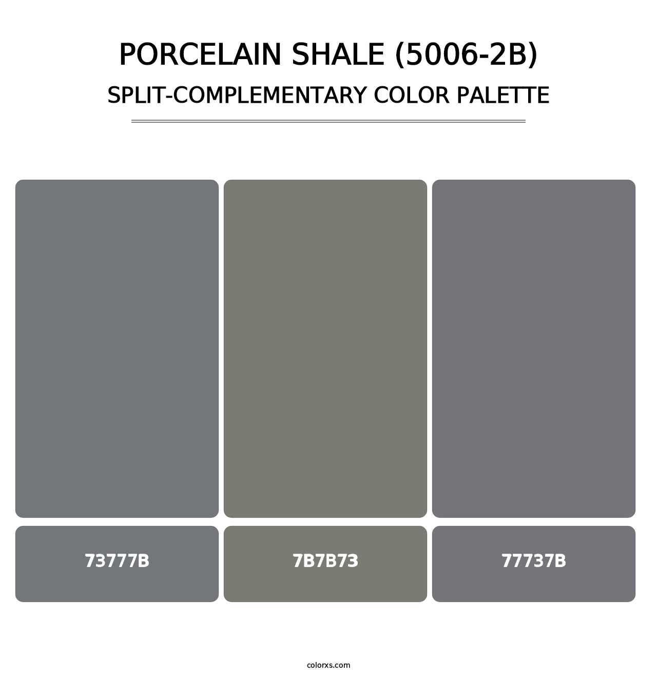 Porcelain Shale (5006-2B) - Split-Complementary Color Palette
