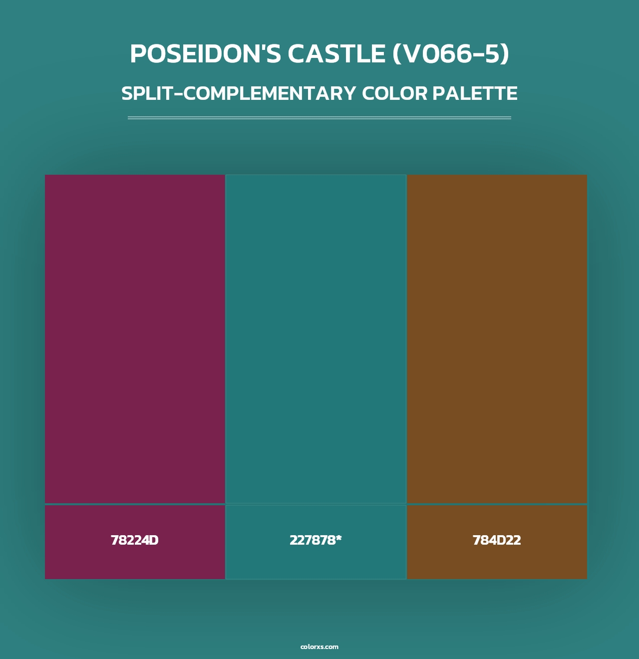 Poseidon's Castle (V066-5) - Split-Complementary Color Palette