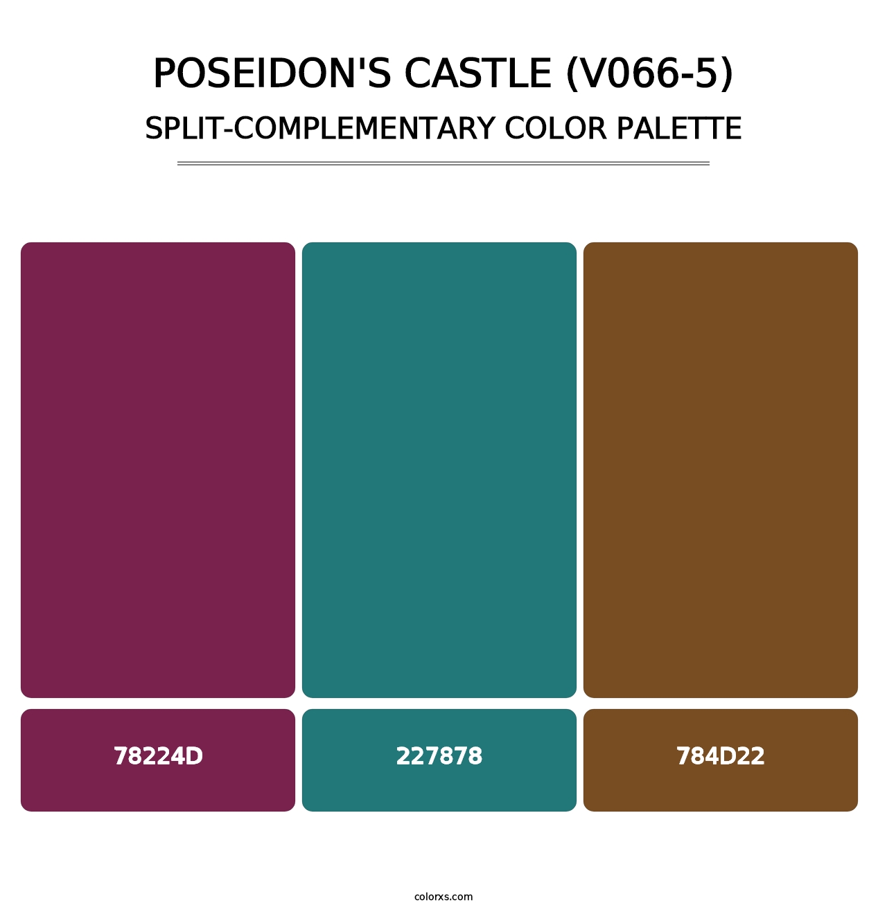 Poseidon's Castle (V066-5) - Split-Complementary Color Palette