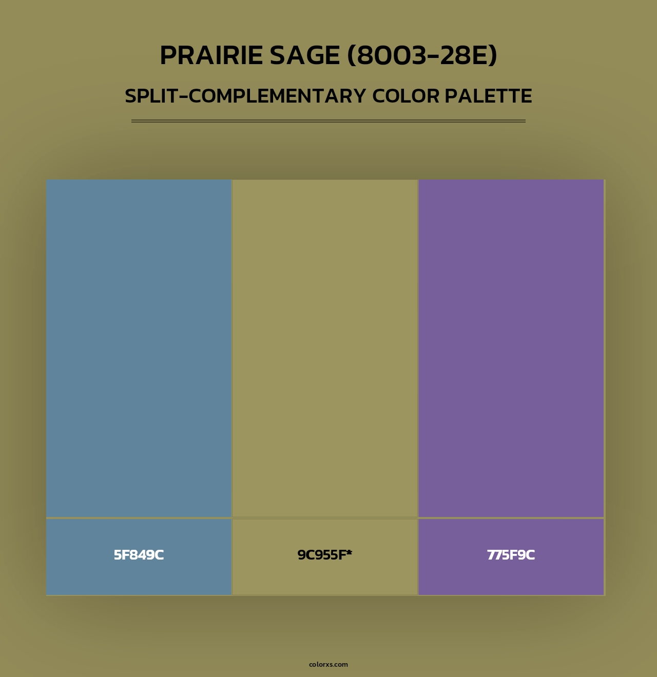 Prairie Sage (8003-28E) - Split-Complementary Color Palette