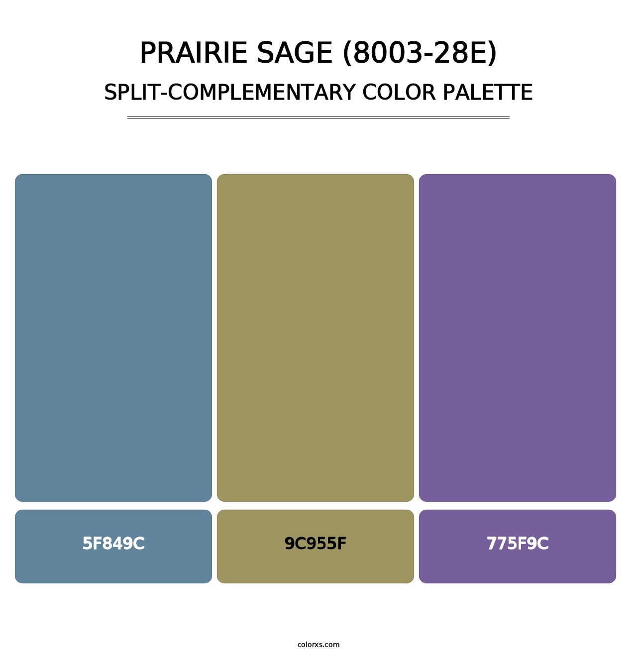 Prairie Sage (8003-28E) - Split-Complementary Color Palette