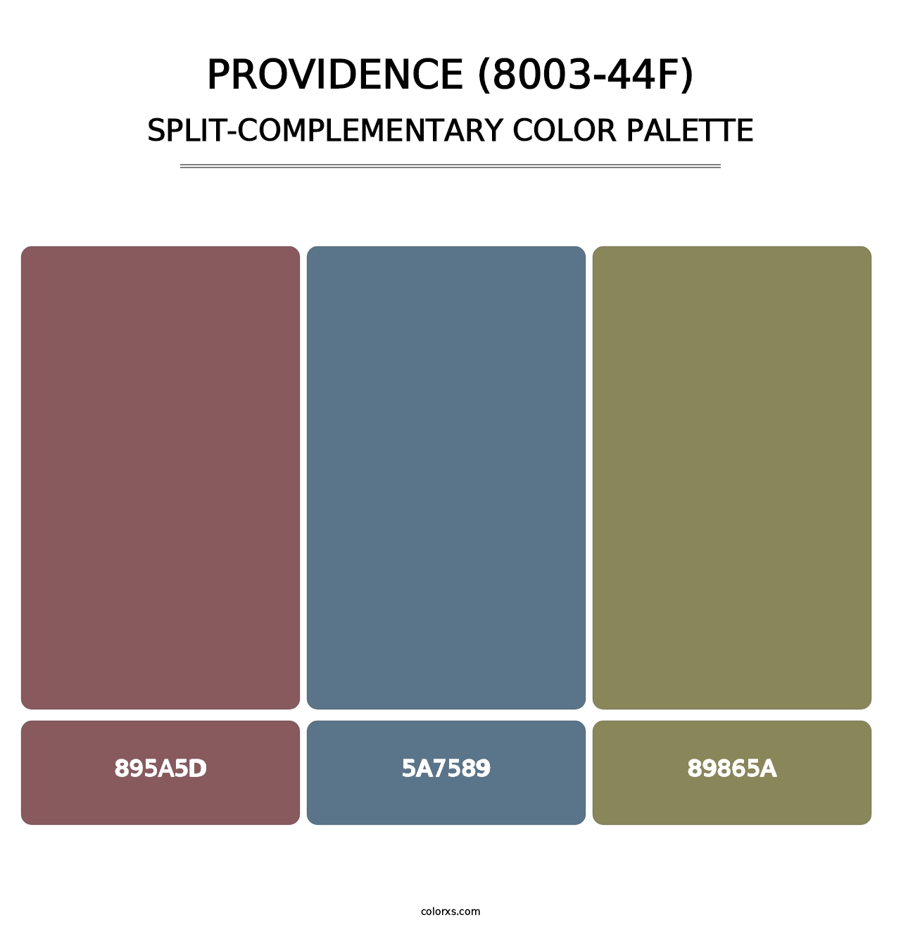 Providence (8003-44F) - Split-Complementary Color Palette