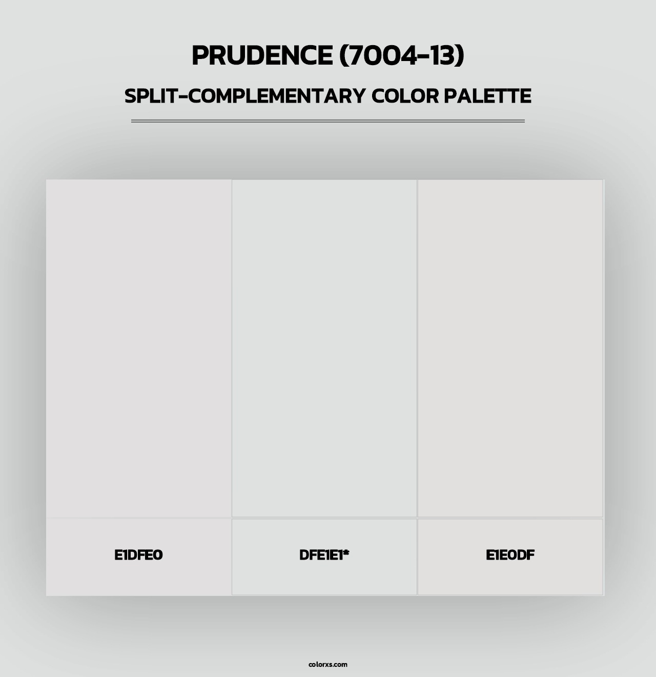 Prudence (7004-13) - Split-Complementary Color Palette