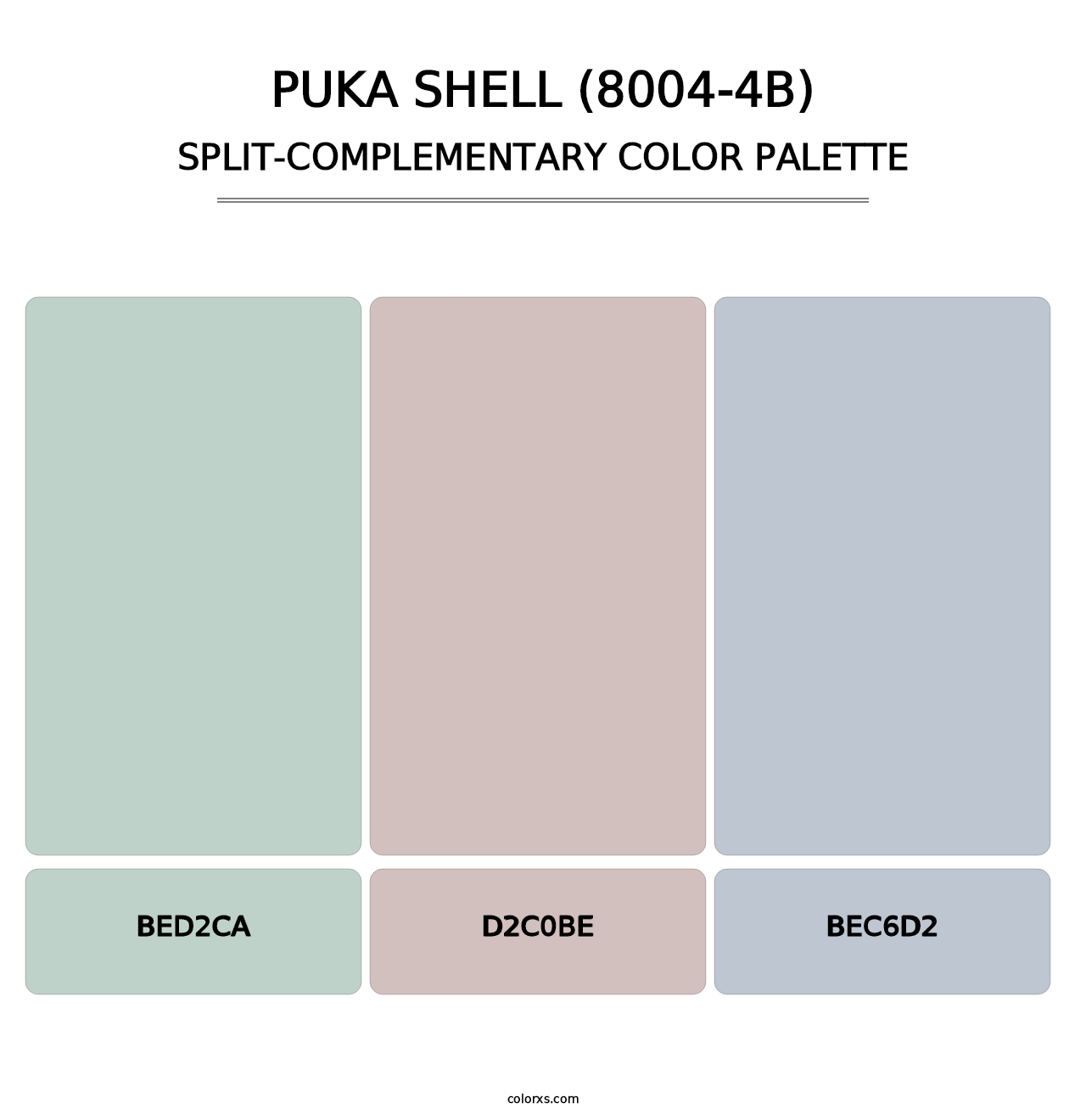 Puka Shell (8004-4B) - Split-Complementary Color Palette