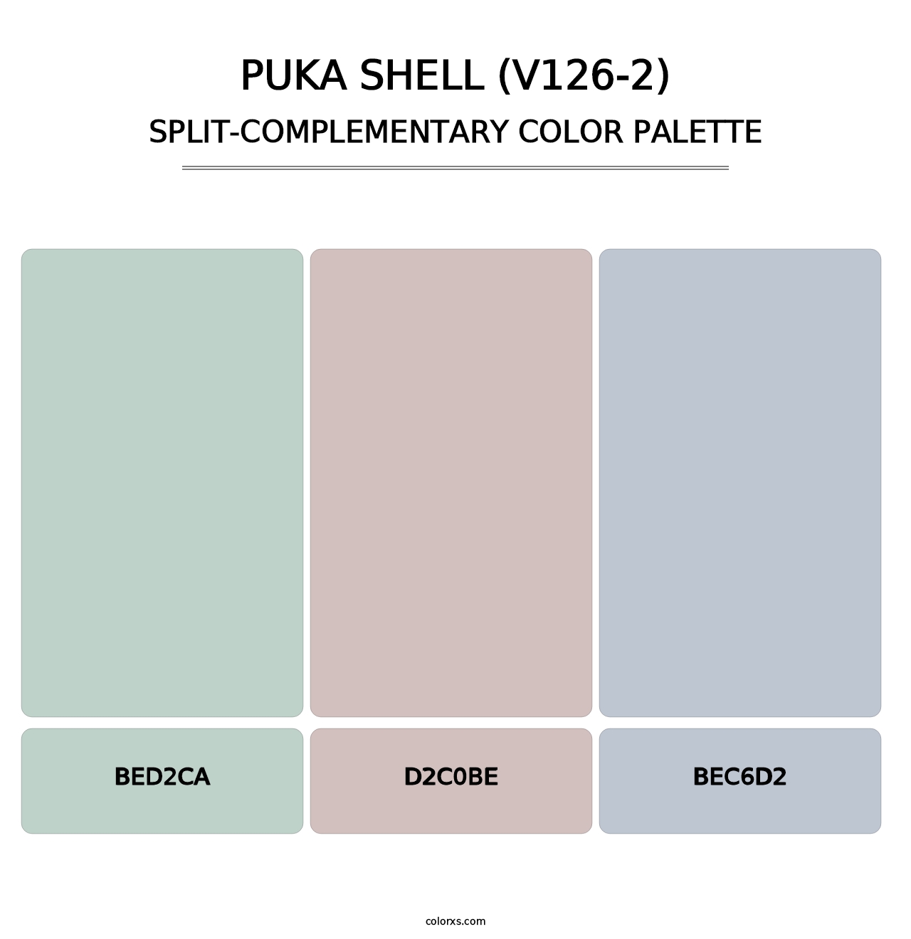 Puka Shell (V126-2) - Split-Complementary Color Palette