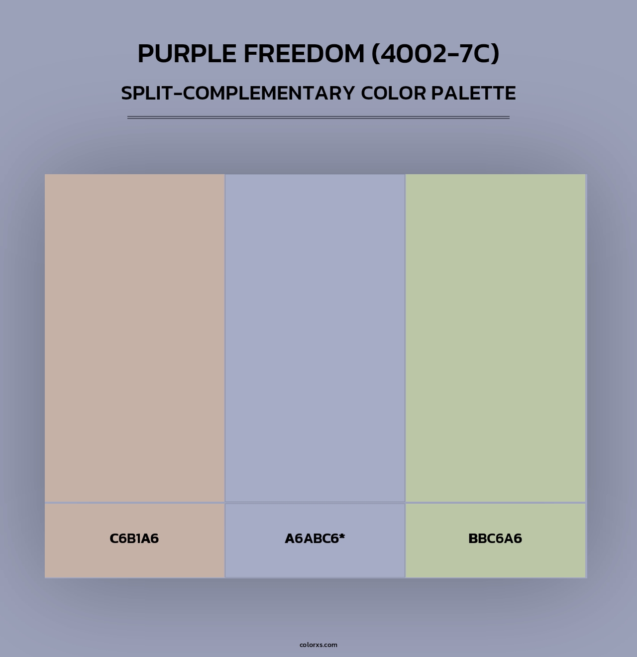 Purple Freedom (4002-7C) - Split-Complementary Color Palette