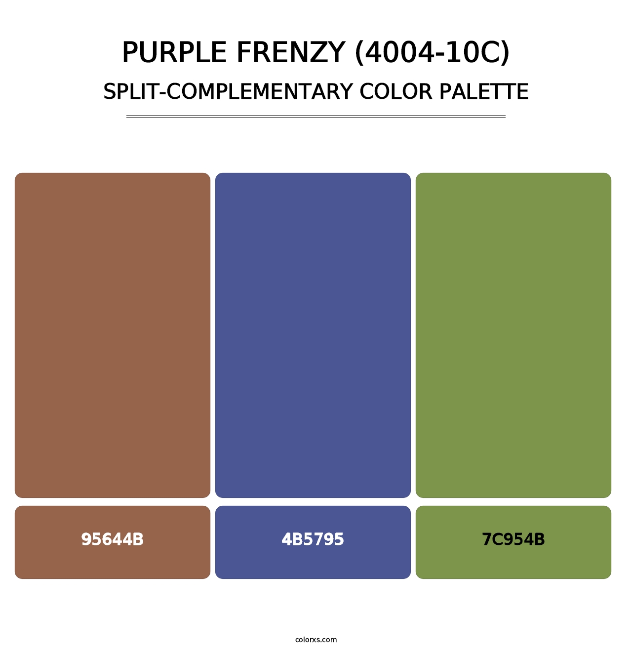 Purple Frenzy (4004-10C) - Split-Complementary Color Palette