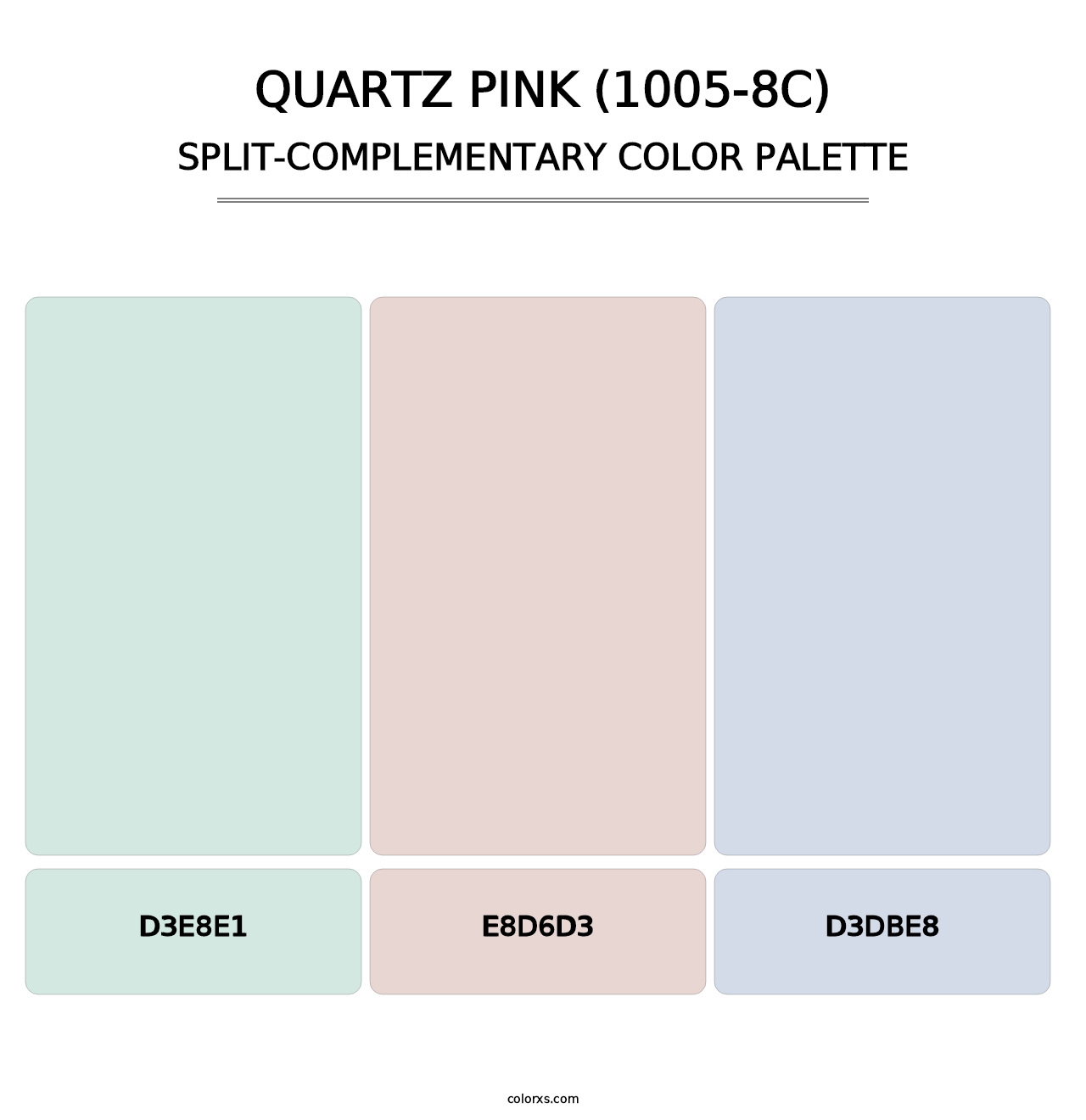 Quartz Pink (1005-8C) - Split-Complementary Color Palette