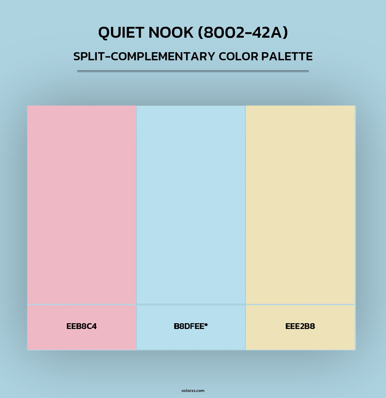 Quiet Nook (8002-42A) - Split-Complementary Color Palette