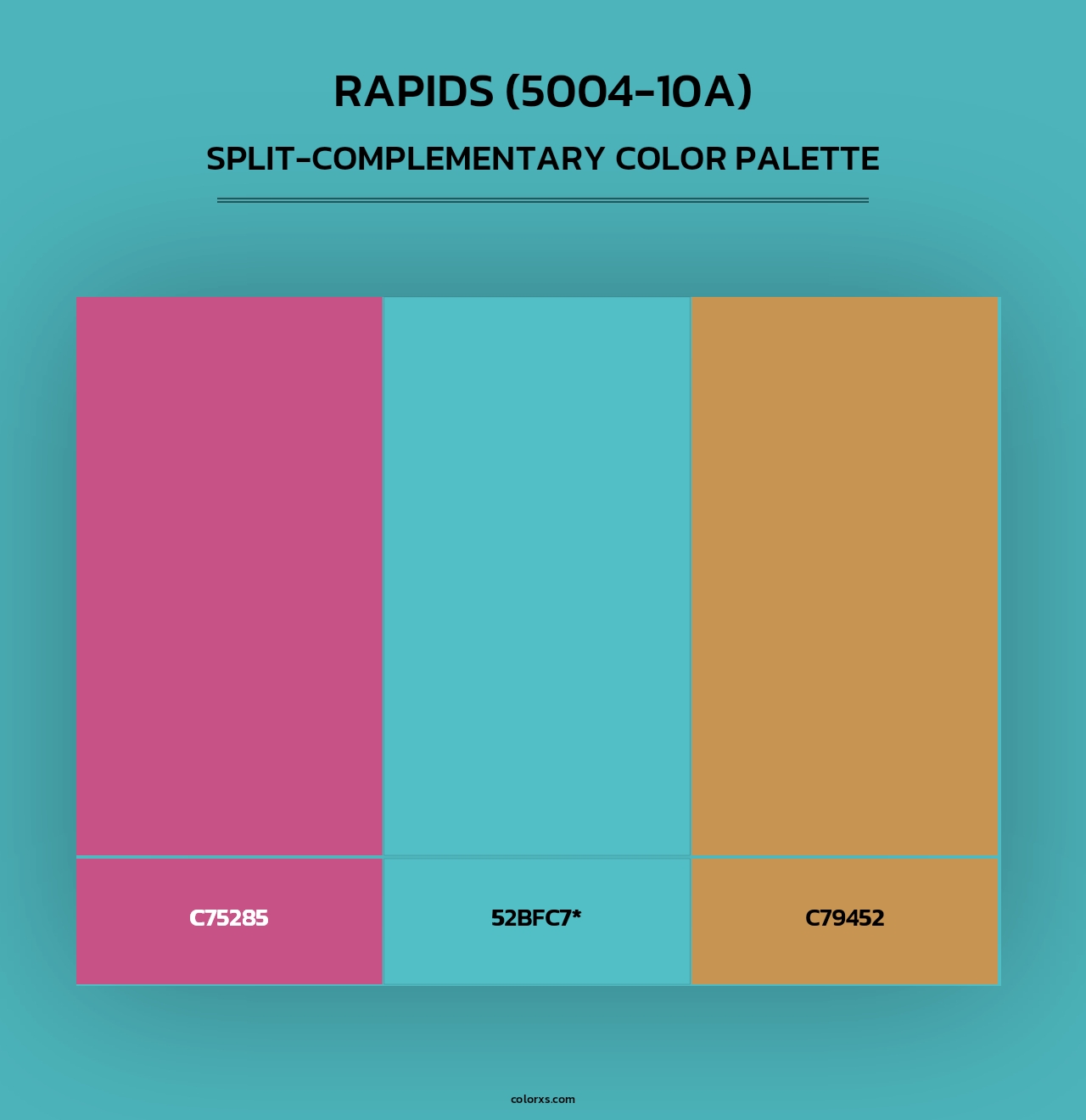 Rapids (5004-10A) - Split-Complementary Color Palette