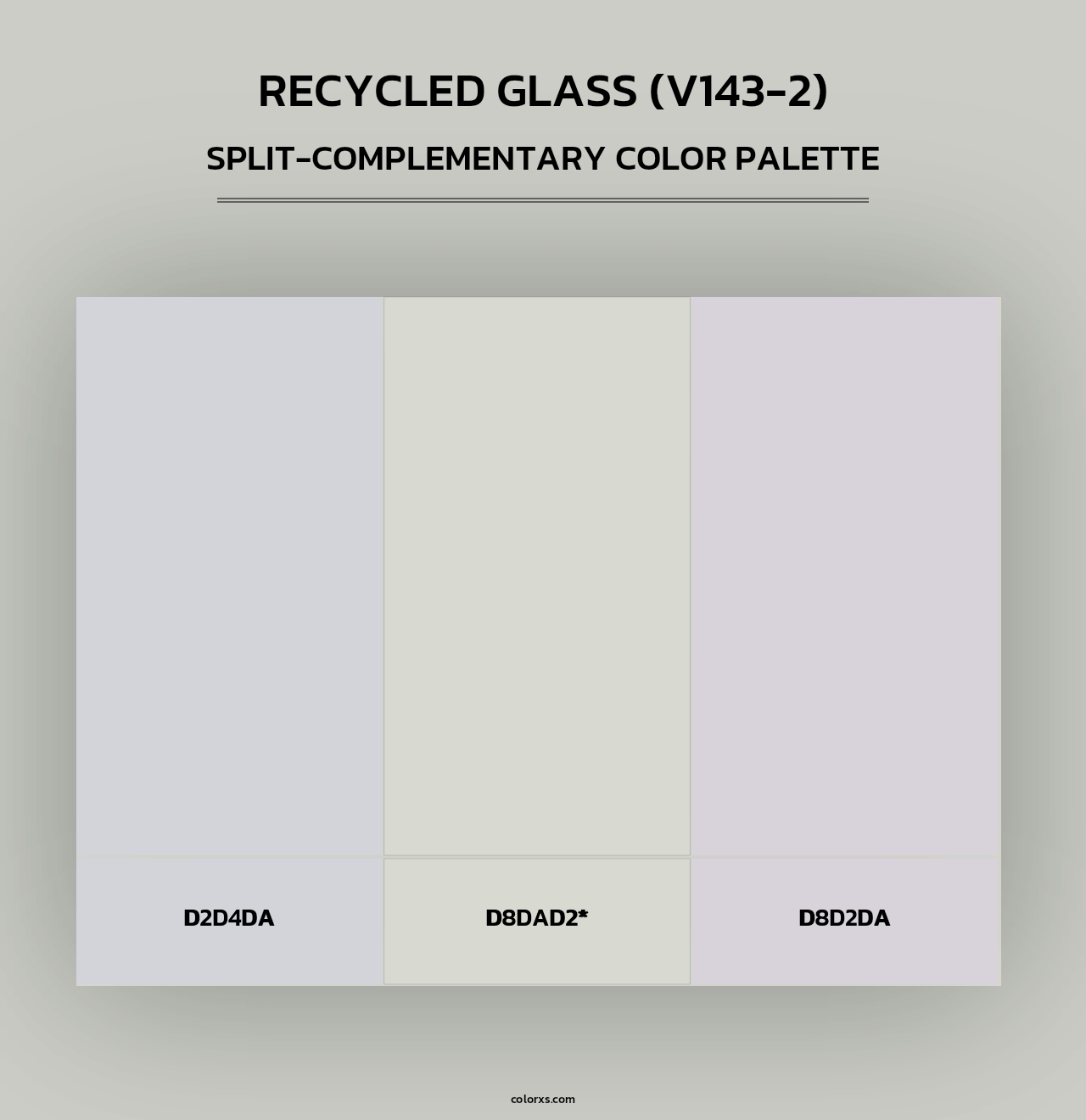 Recycled Glass (V143-2) - Split-Complementary Color Palette