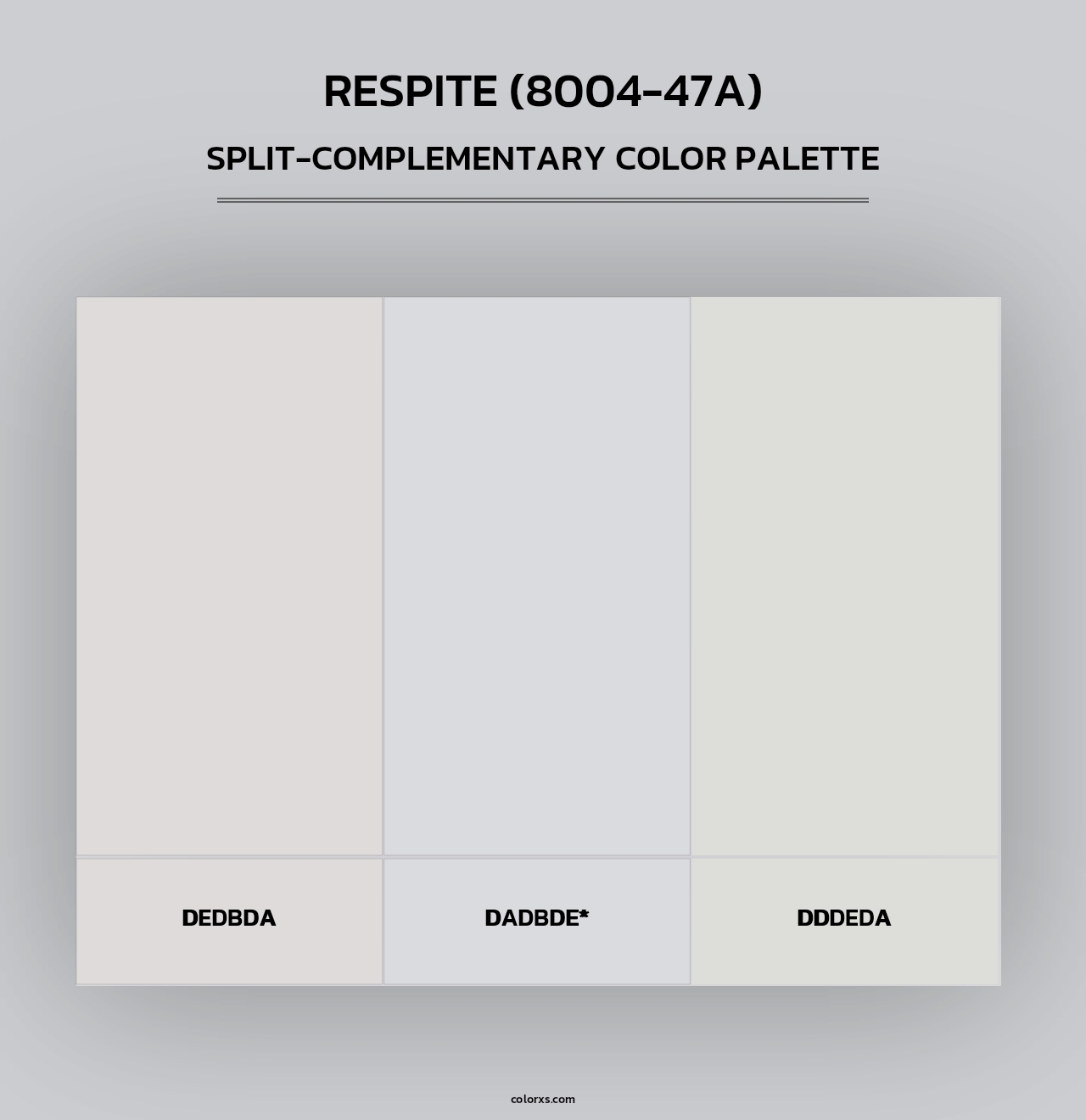 Respite (8004-47A) - Split-Complementary Color Palette