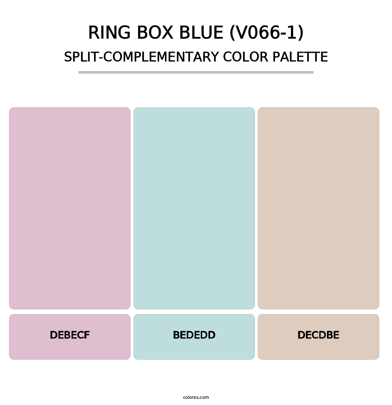 Ring Box Blue (V066-1) - Split-Complementary Color Palette