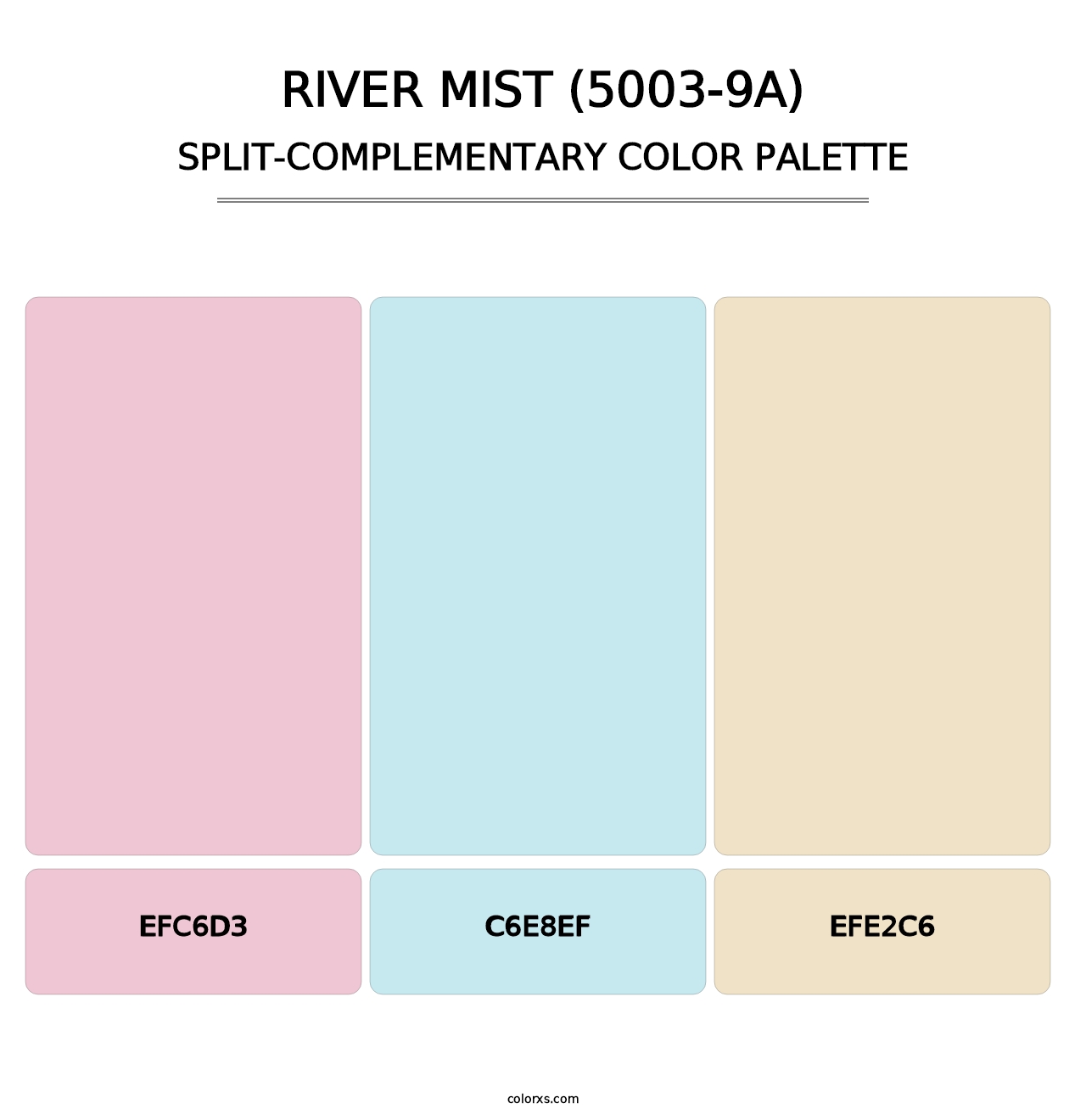 River Mist (5003-9A) - Split-Complementary Color Palette